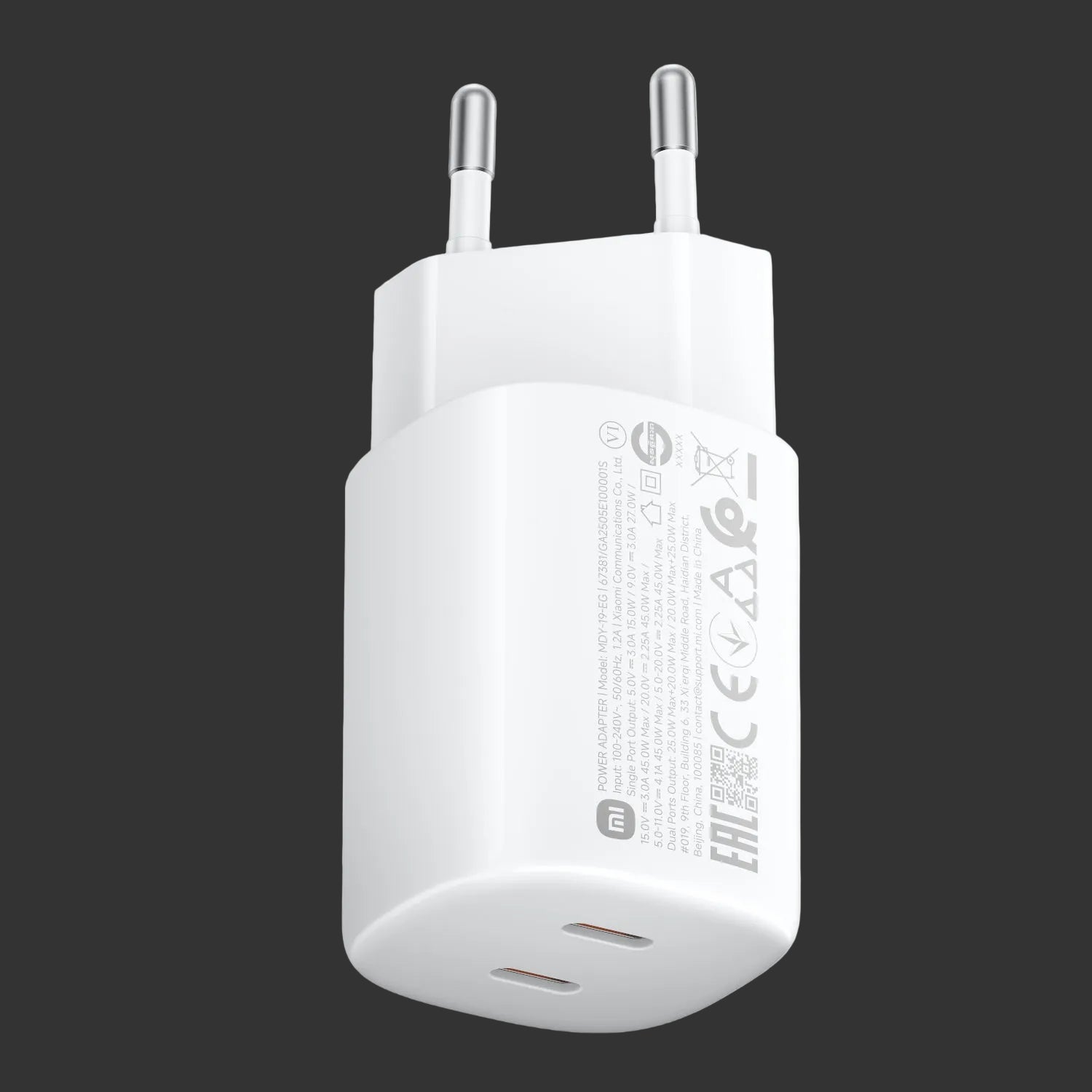 Xiaomi 45W Nano Turbo Power Adapter (2 port)