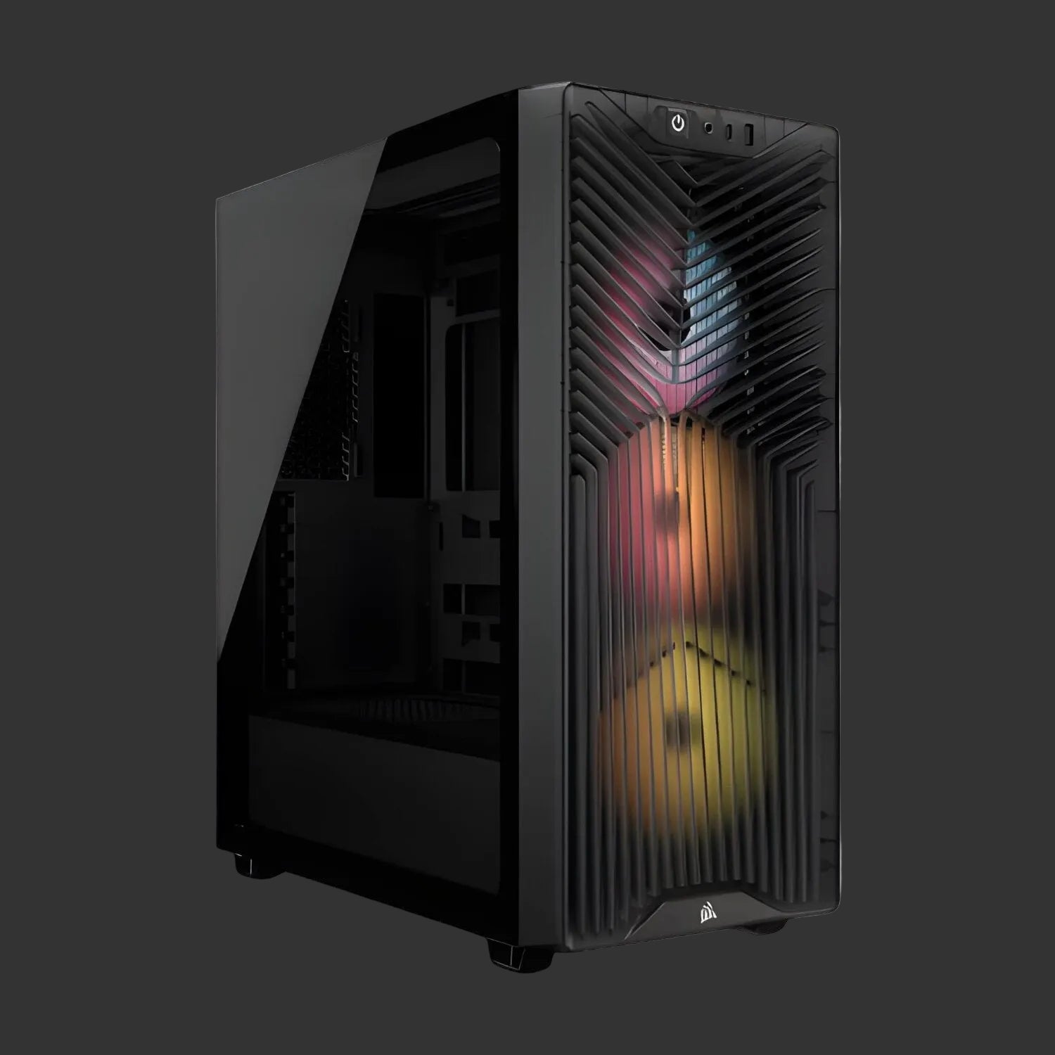 3200D RS ARGB Mid-Tower PC Case; 3x RS120 ARGB fans incl - Smoke.
