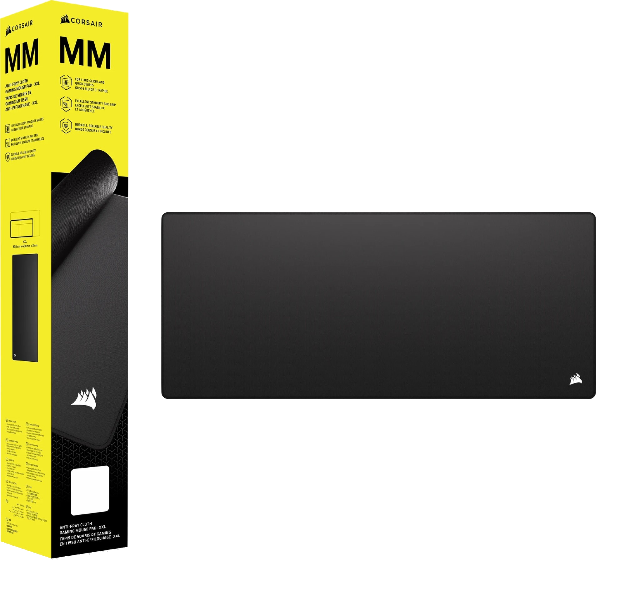 Corsair MM Anti-fray Cloth Gaming Mouse Pad - 2XL