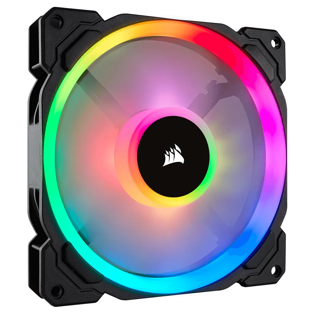 Corsair LL140 RGB 140mm Dual Light Loop RGB LED PWM 600 - 1300 RPM Cooling Fan
