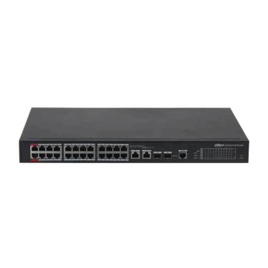 Dahua 24-port 100 Mbps + 2-port Gigabit Managed PoE Switch