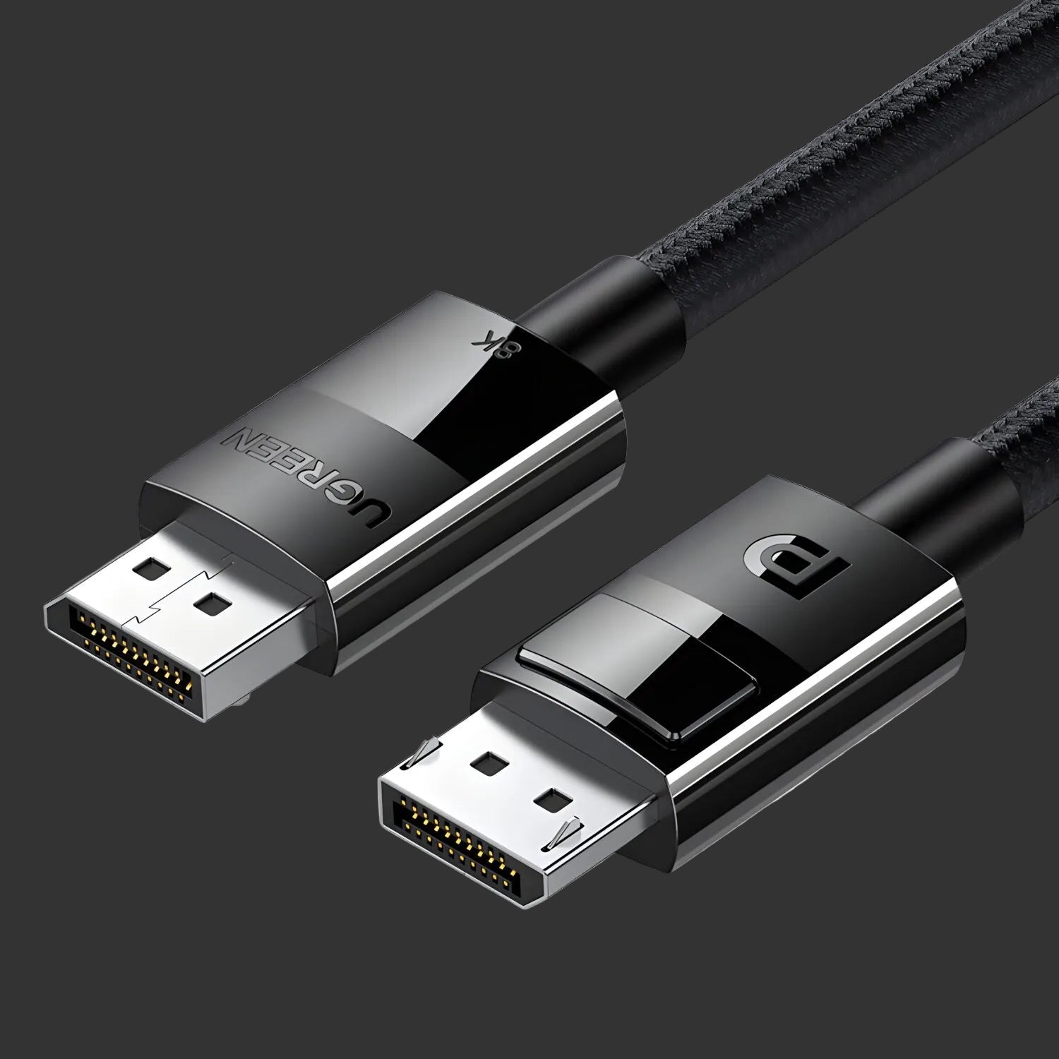 UGREEN DP114 8K DisplayPort Male to Male Braided Cable 2m