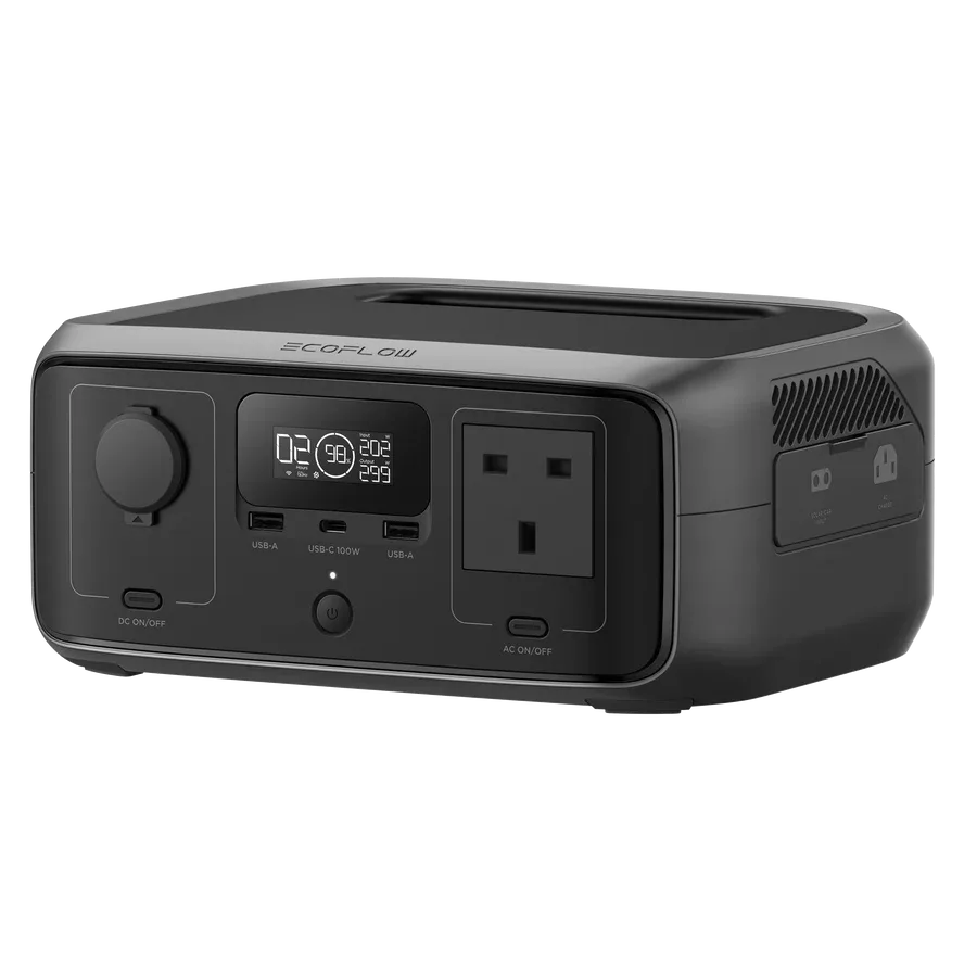 ECOFLOW RIVER 3 UPS Portable Power Station -245Wh Battery 300W output 110W MPPT 10ms UPS -SA Socket -2 Yr Warranty · Default Title