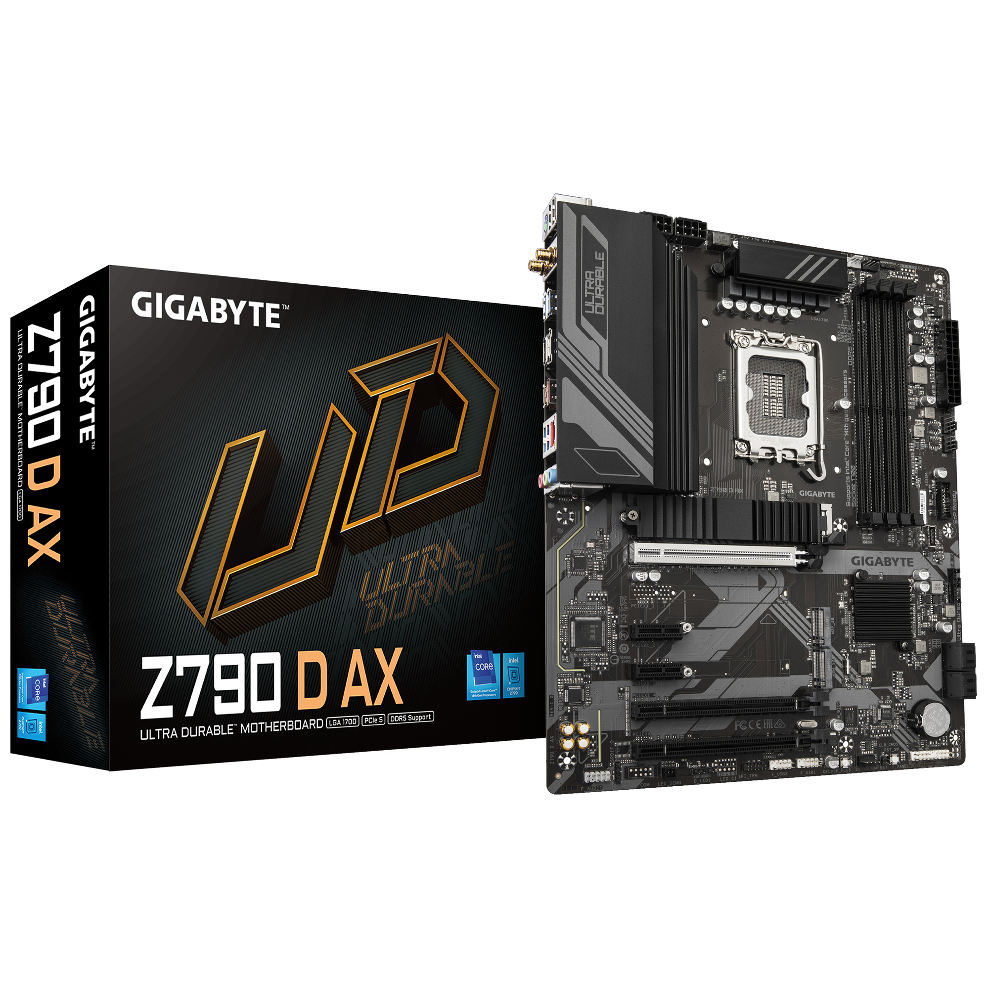 GIGABYTE Intel® Z790 Chipset for LGA 1700; 4x DDR5; 3x M2 G4; HDMI/DP; ATX