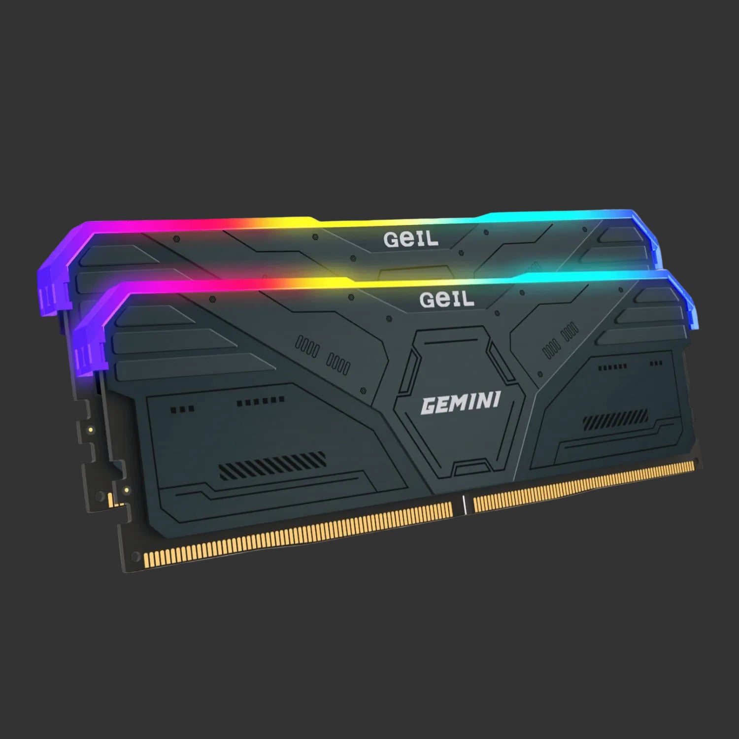 Geil Gemini RGB 32GB KIT(2X16GB) 6000MHz DDR5 Desktop Gaming Memory - Grey
