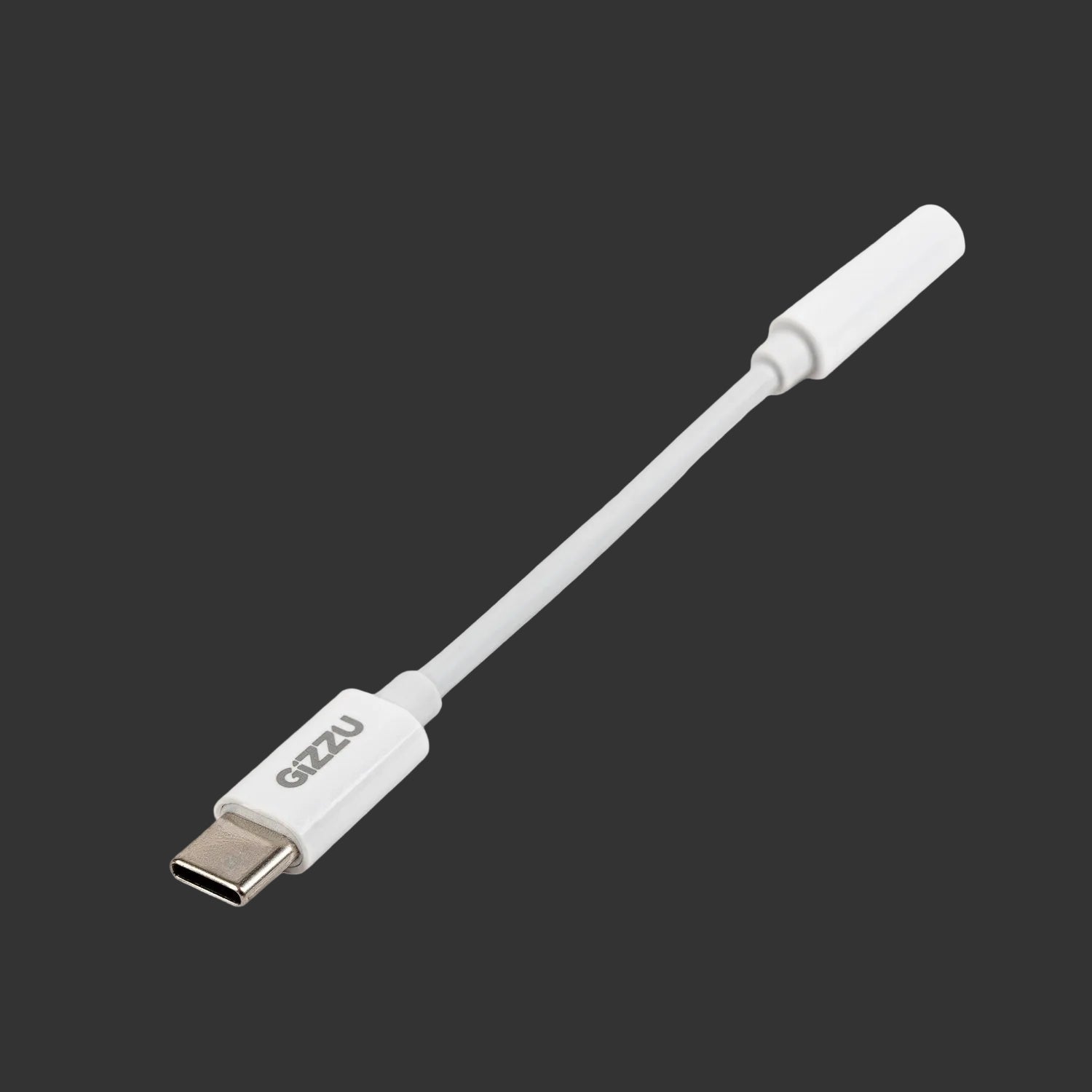 Gizzu USB Type-C to 3.5mm AUX Audio Adapter - White