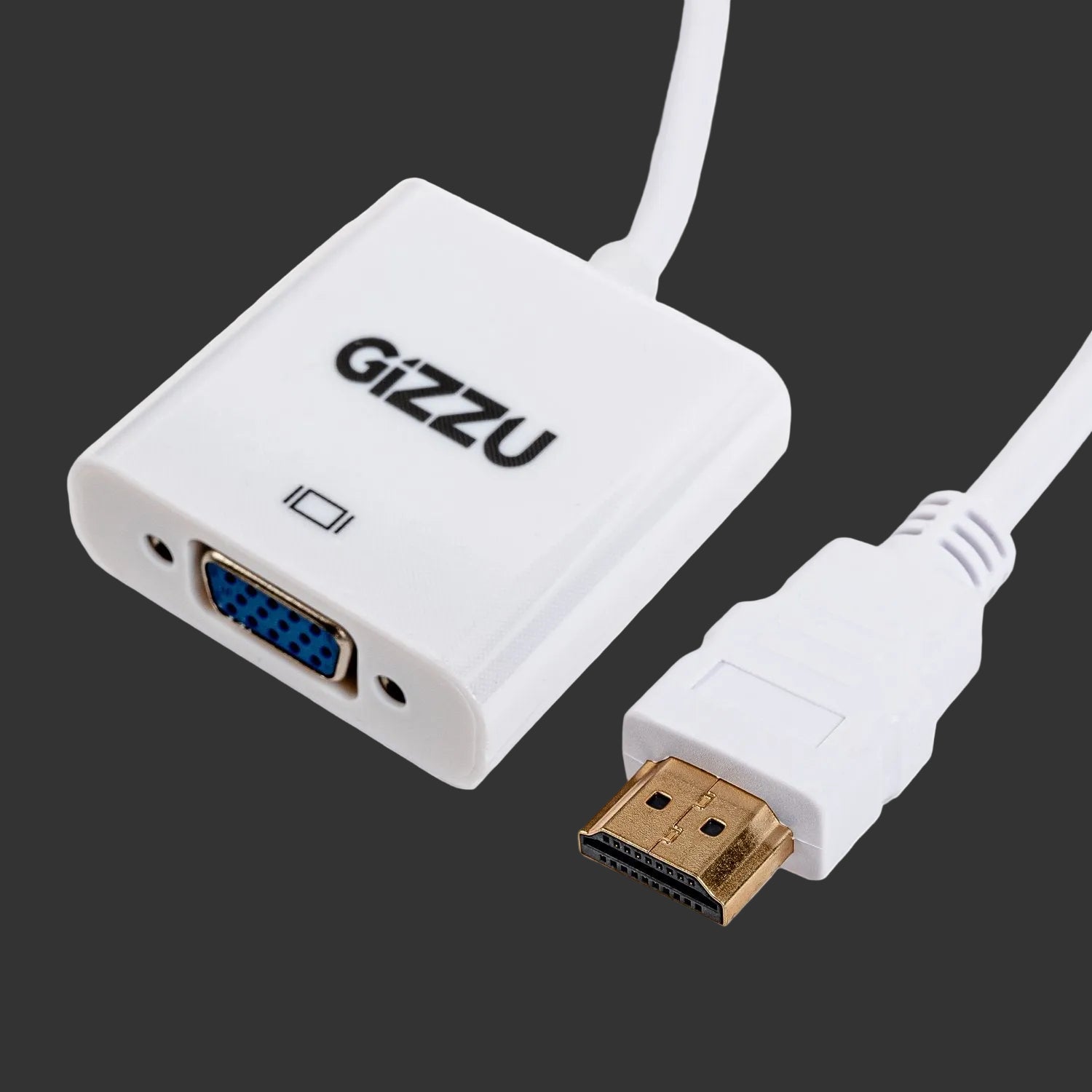 Gizzu 1080P HDMI to VGA Adapter with Audio