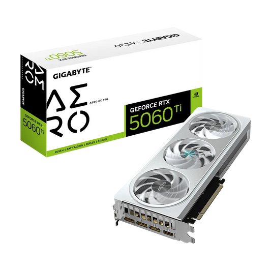 GIGABYTE nVidia GeForce RTX 5060Ti AERO OC 16G - 16GB GDDR7; 128-Bit Memory Bus; 1x HDMI; 3x DisplayPort .