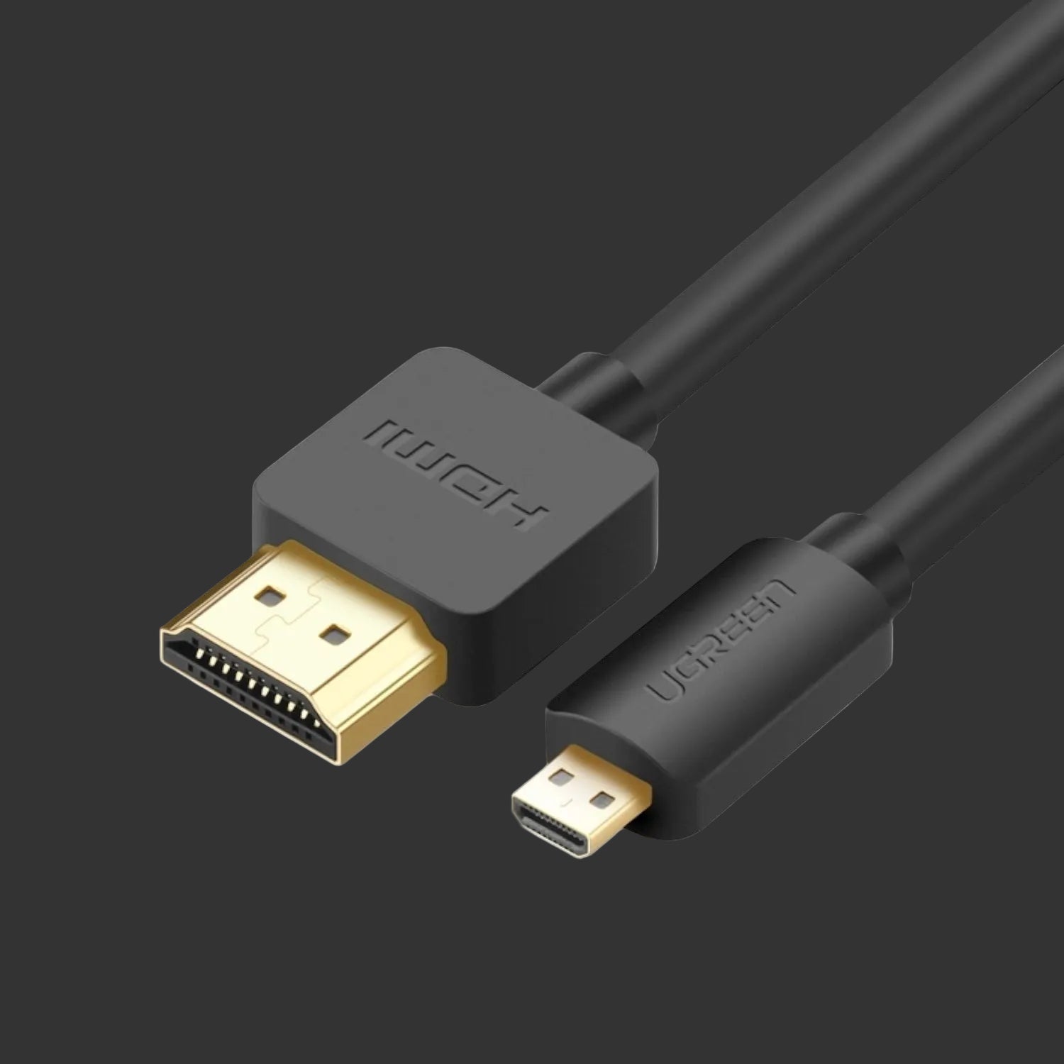 UGREEN HD127 Micro HDMI to HDMI 2.0 Cable 1.5M - Black