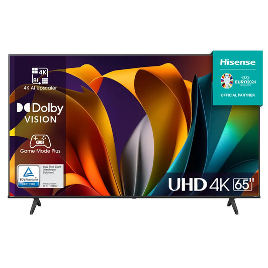 HISENSE LEDN65A6N 65'' UHD SMART LED; DOLBY VISION HDR;UHD AI Upscaler;DTS Virtual:X™ ;pixel tuning;HDR10+Decode;Dual Band Wifi;