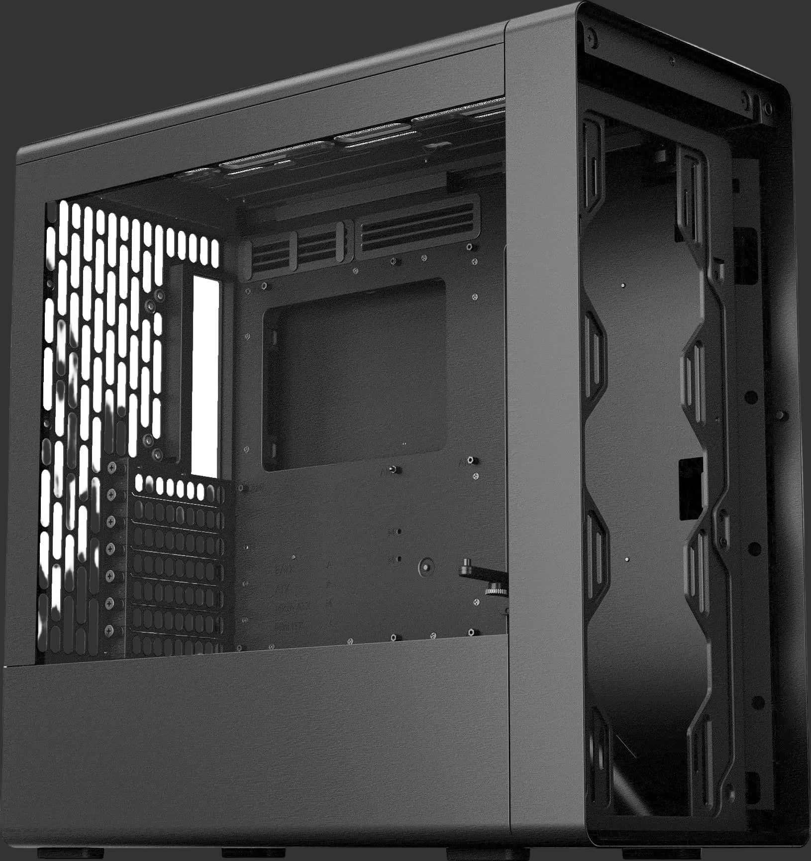 Aerocool HAVN BF 360 Black EATX case - Adjustable GPU Bracket - Supports up to 7 fans (0 incl) - 2x 3.5'' or 4x 2.5'' - 420mm Ra