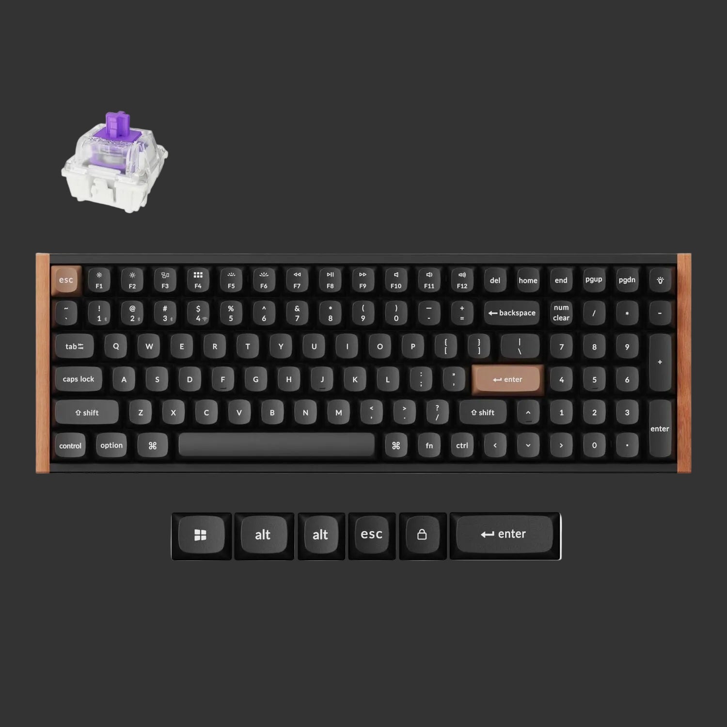 Keychron K4 HE Wireless Magnetic Switch Mechanical Keyboard (96% Layout, Gateron Hall Effect Switches)