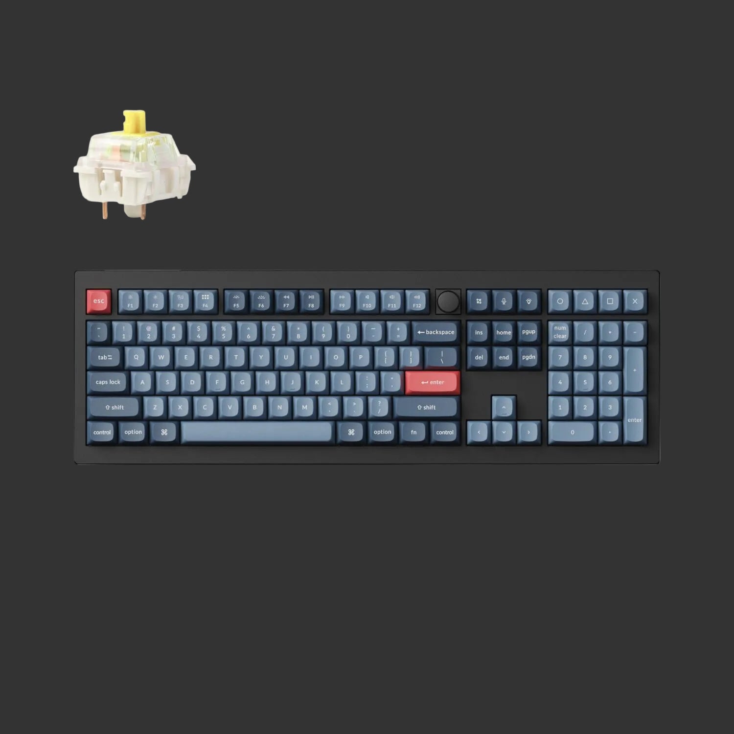 Keychron V6 Max Wireless Custom Keyboard - BANANA Switch