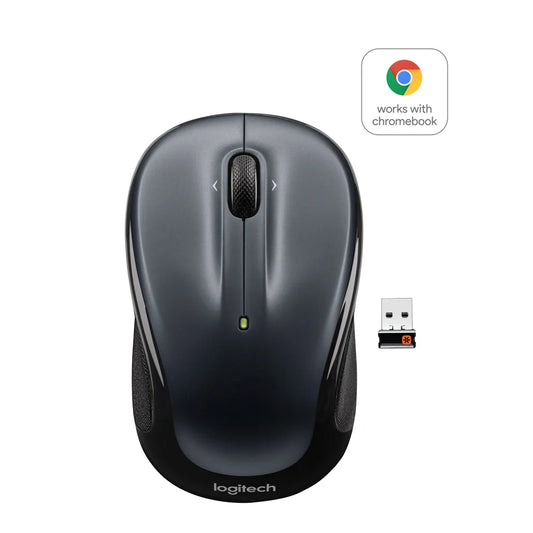 Logitech Wireless Mouse M325 (Dark Silver) Unifying USB receiver 5 buttons Micro precise scrolling Laser grade tracking