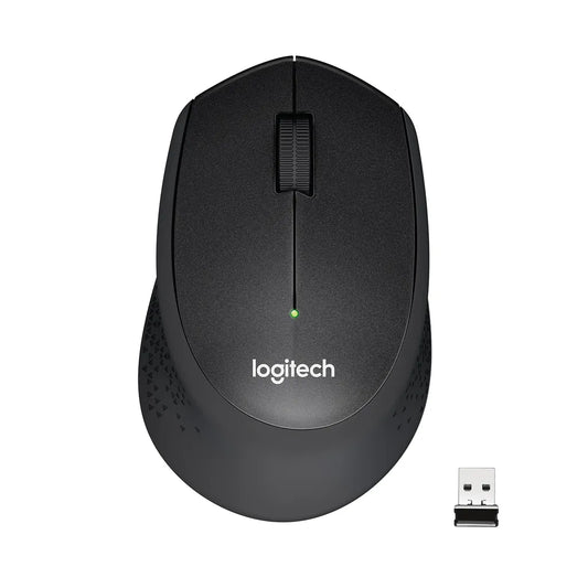 Logitech Wireless Mouse M330 Silent Plus (BLK)  Nano USB receiver 3 button 2-Year Limited Hardware Warranty