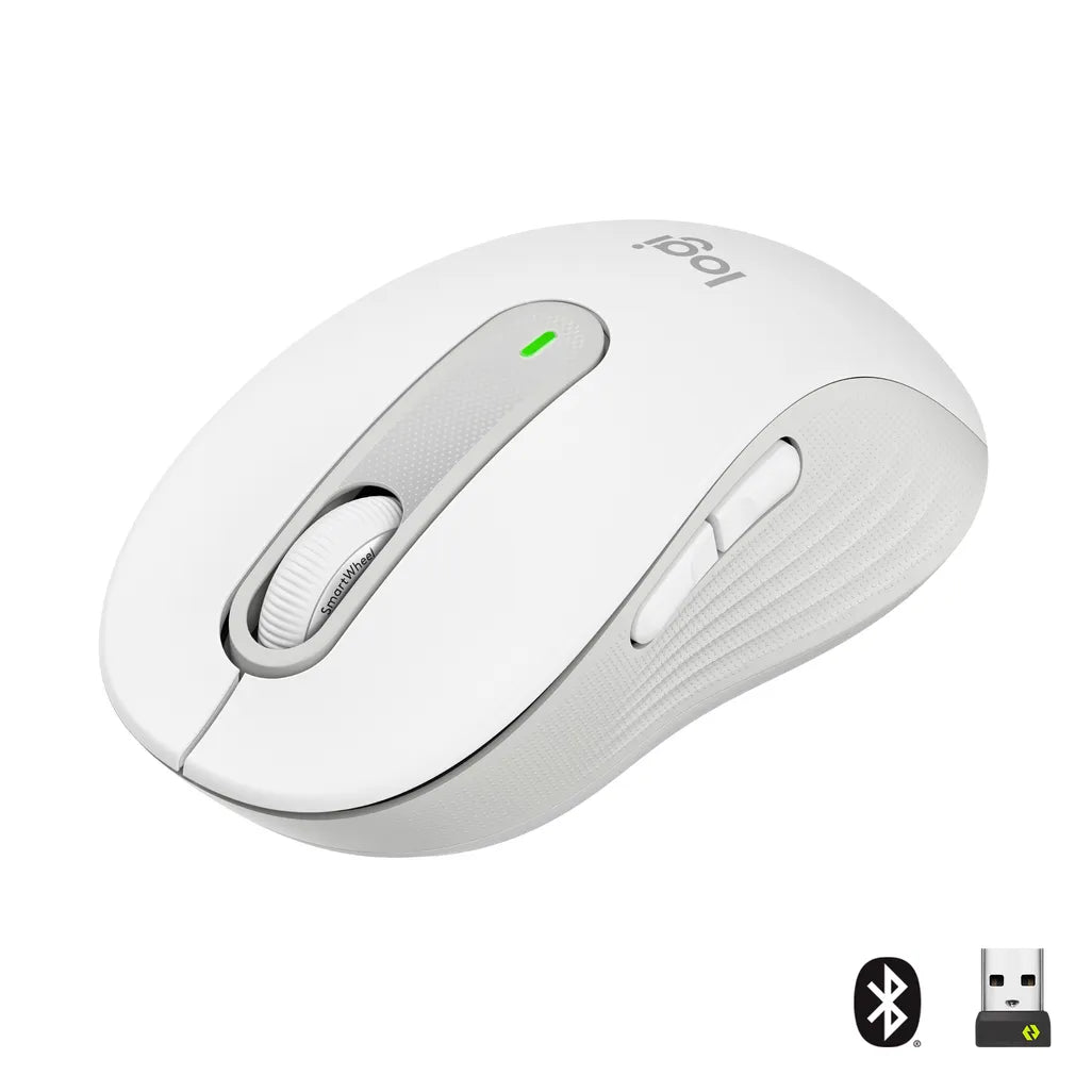 910-006255 - LOGI M650 Signature  Wireless Mouse - OFF-WHITE - BT