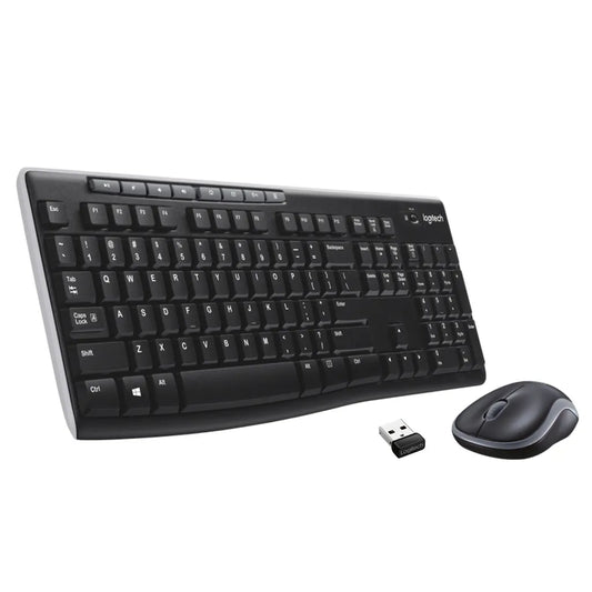920-004509 - LOGI MK270 Wireless Keyboard and Mouse Combo Nano USB receiver Full size spill resistant