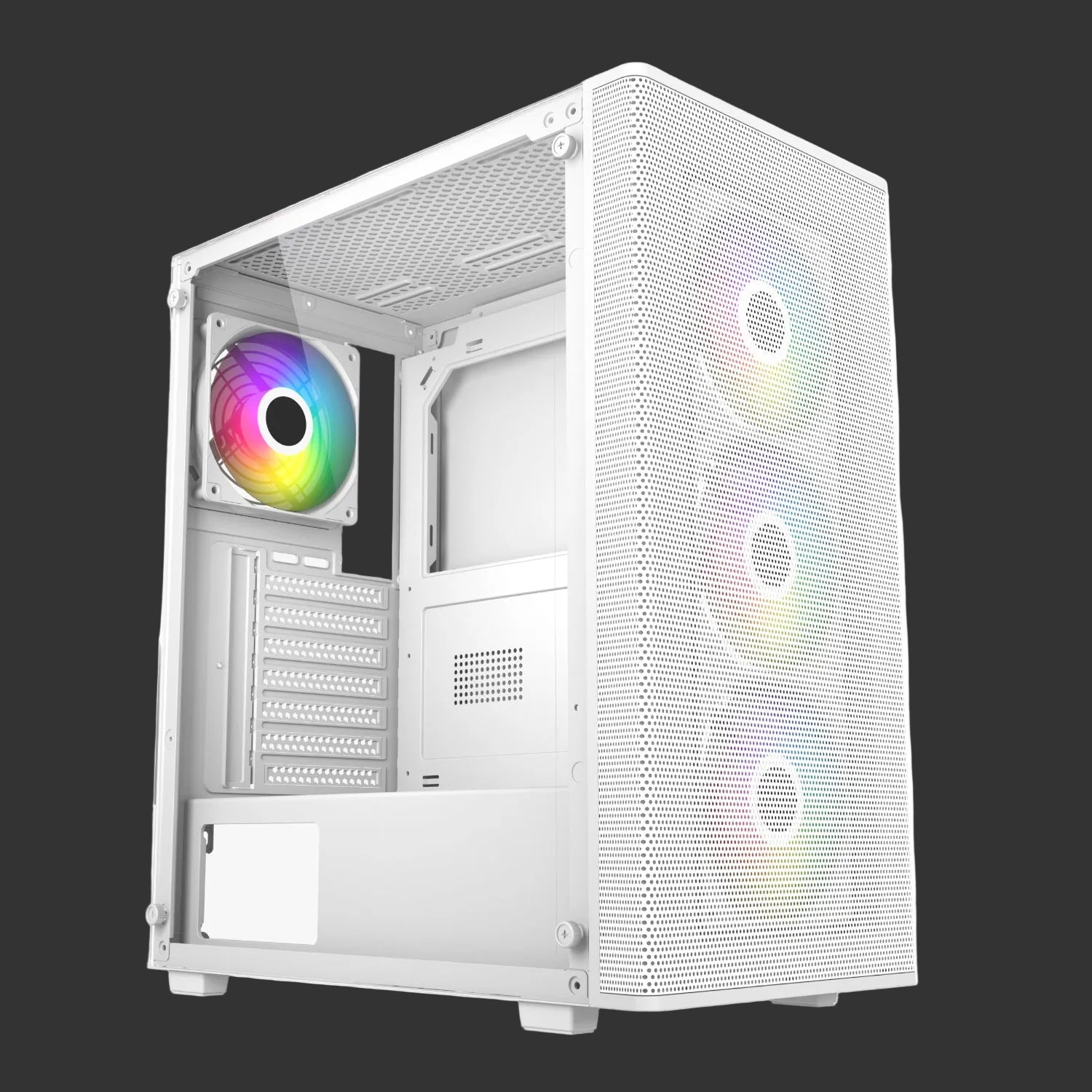 FSP M220 ATX Mid Tower Gaming Chassis - White