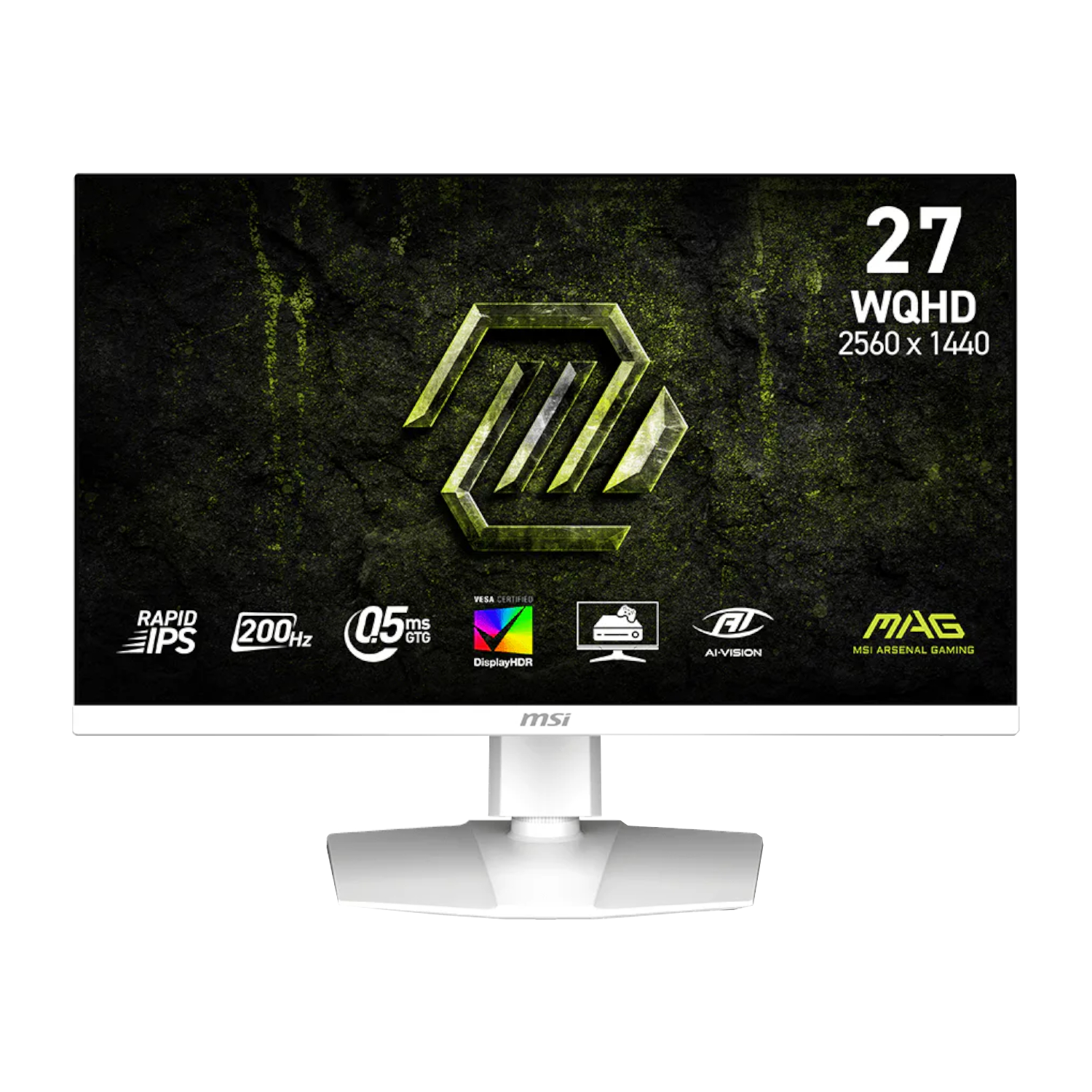 MSI MAG 274QRFW E20 27" WQHD 200Hz IPS Gaming Monitor - White