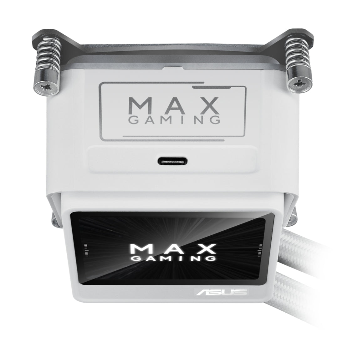 Max Coller Asus MAX Gaming LC 360 ARGB LCD All-in-one CPU Liquid Cooler - White