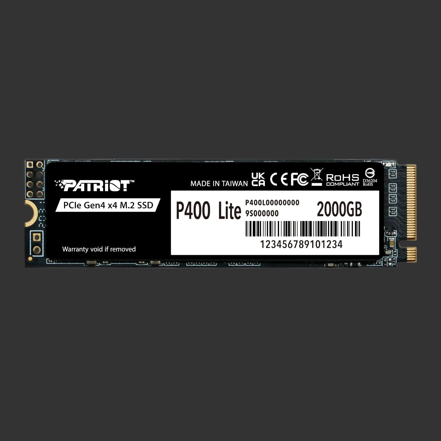 Patriot P400 Lite 2TB M.2 PCIe Gen 4 x4 NVMe SSD
