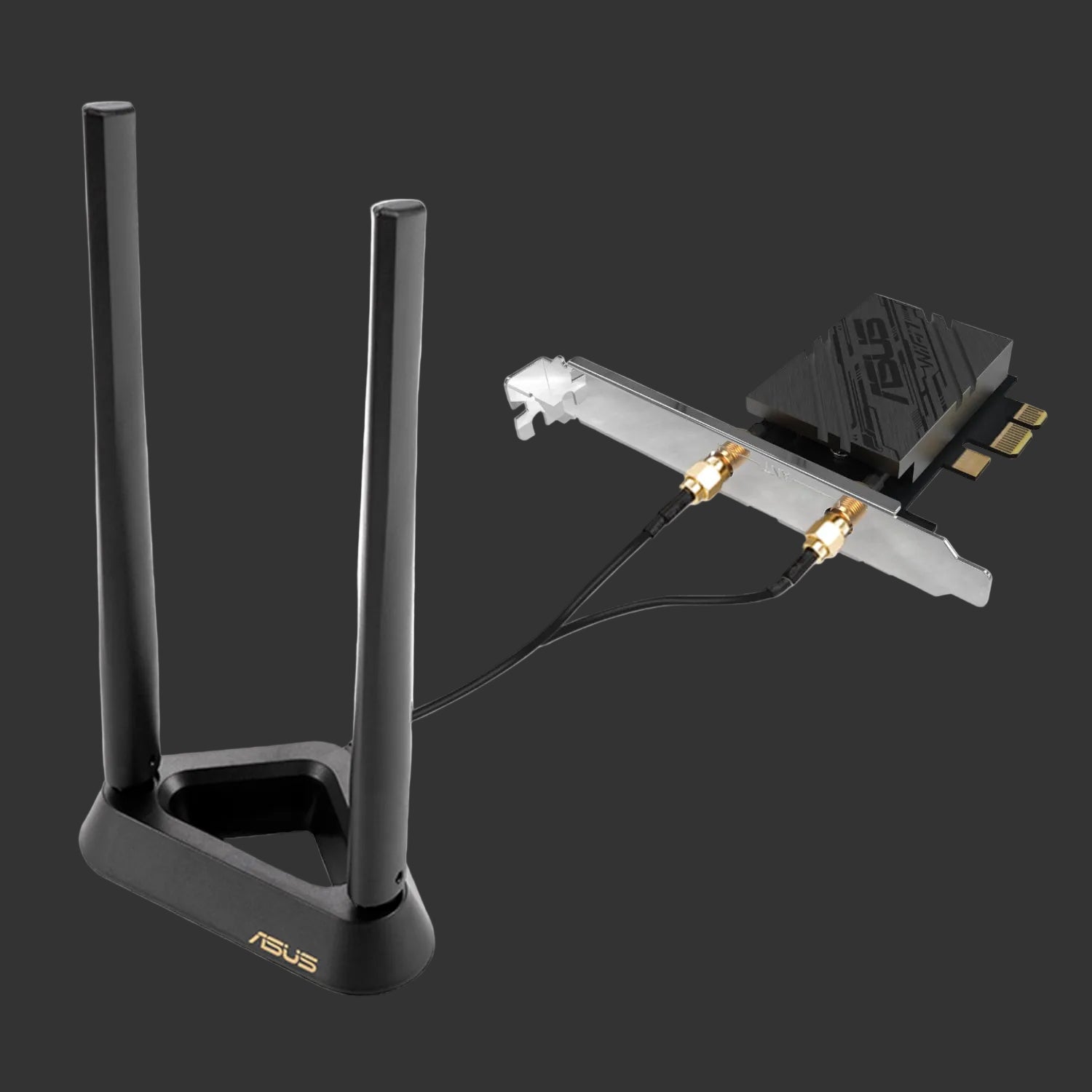ASUS BE9400 Tri-Band Wi-Fi 7 6GHz PCIe Adapter-Black