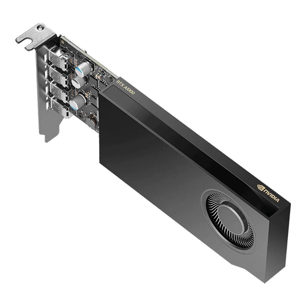 PNY NVIDIA QUADRO A1000 PCI-Express 4.0 x16 ; LP; 8 GB GDDR6 128-bit; 4x Mini DP 1.4 : LOW PROFILE; 50W