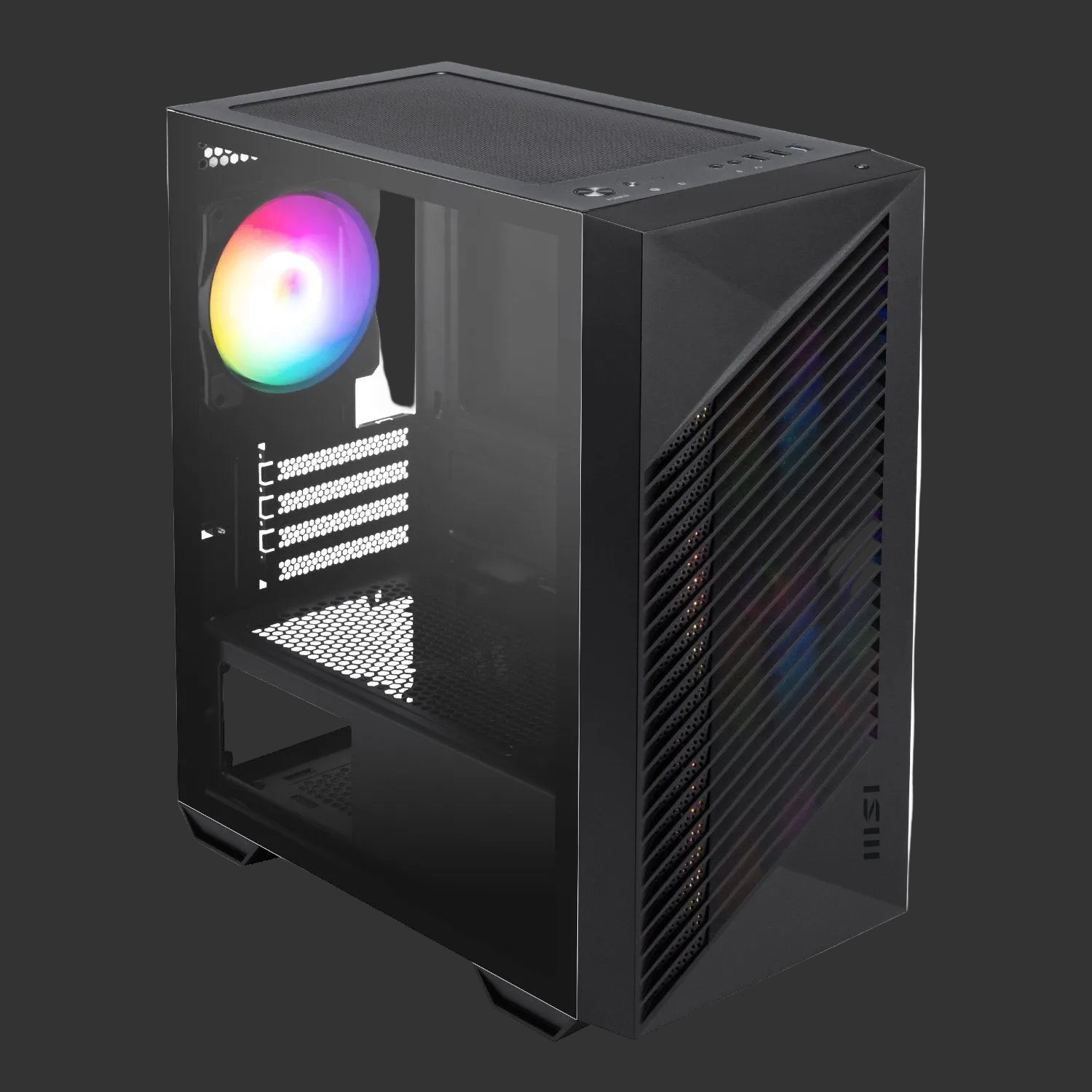 MSI PRO FORGE M050A Micro-ATX Gaming Chassis - Black