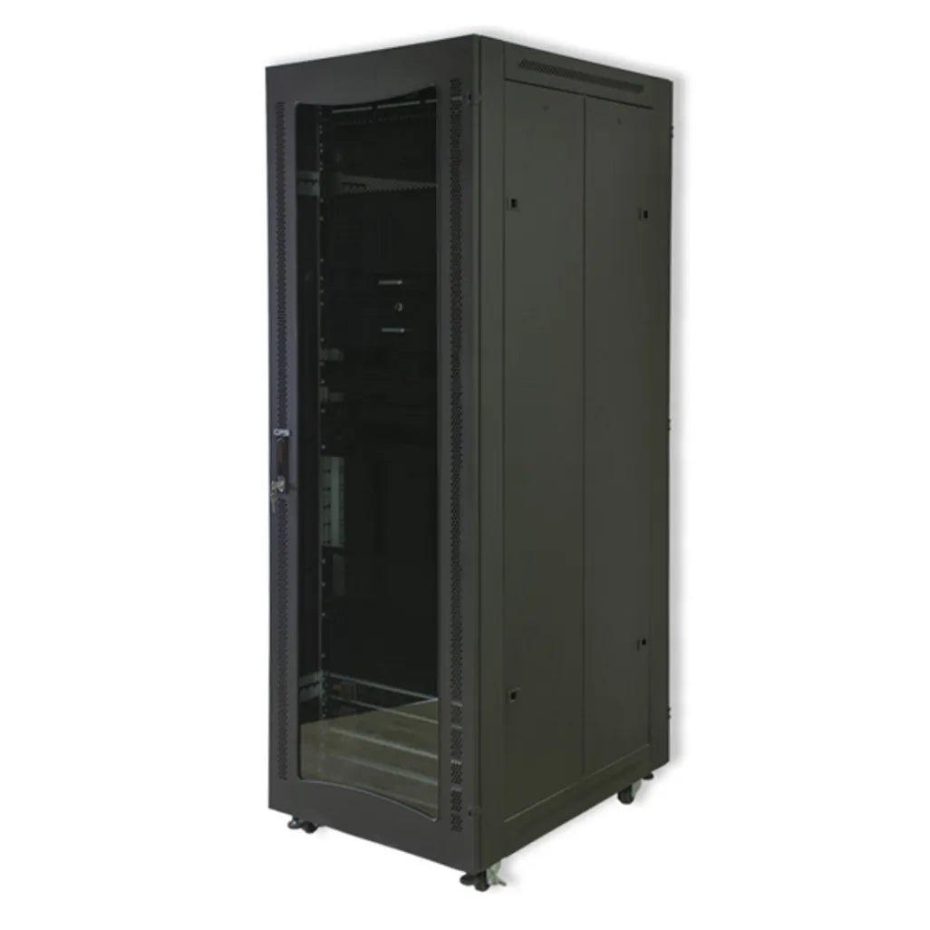 RCT 42U Server Cabinet 42U  600Wx1000D; Perforated Door;1200kg Load