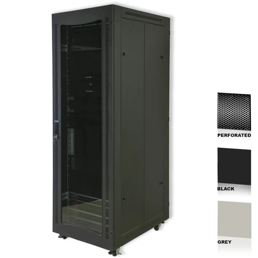 RCT Cabinet 42U  800Wx1000D; Perforated Door;1200kg Load