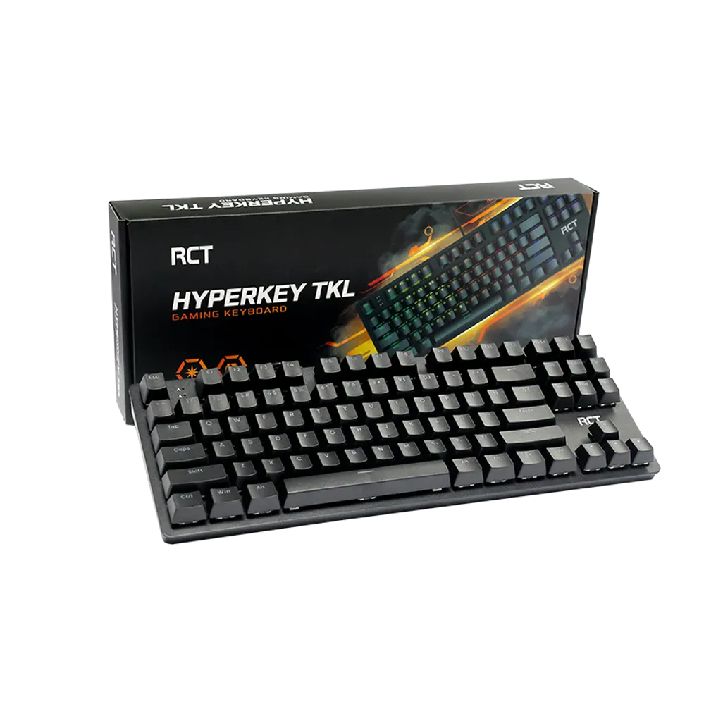 RCT HyperKeyTKL 87 keys Mechanical Gaming Keyboard; Blue mechanical switches; Multi Color LED Backlight.