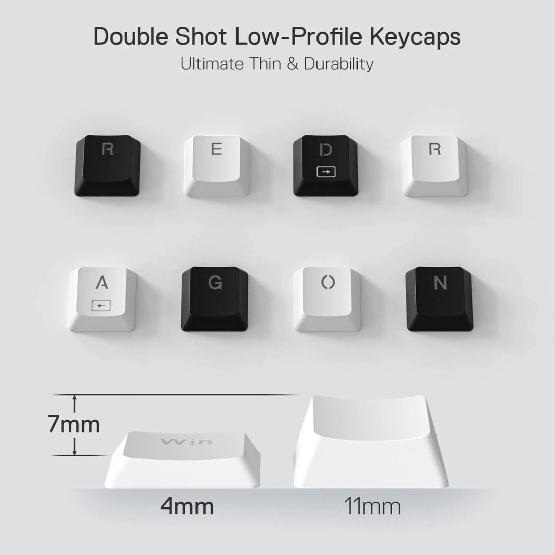 Redragon K632 HORUS Mini 60% RGB Wired Gaming Keyboard – White