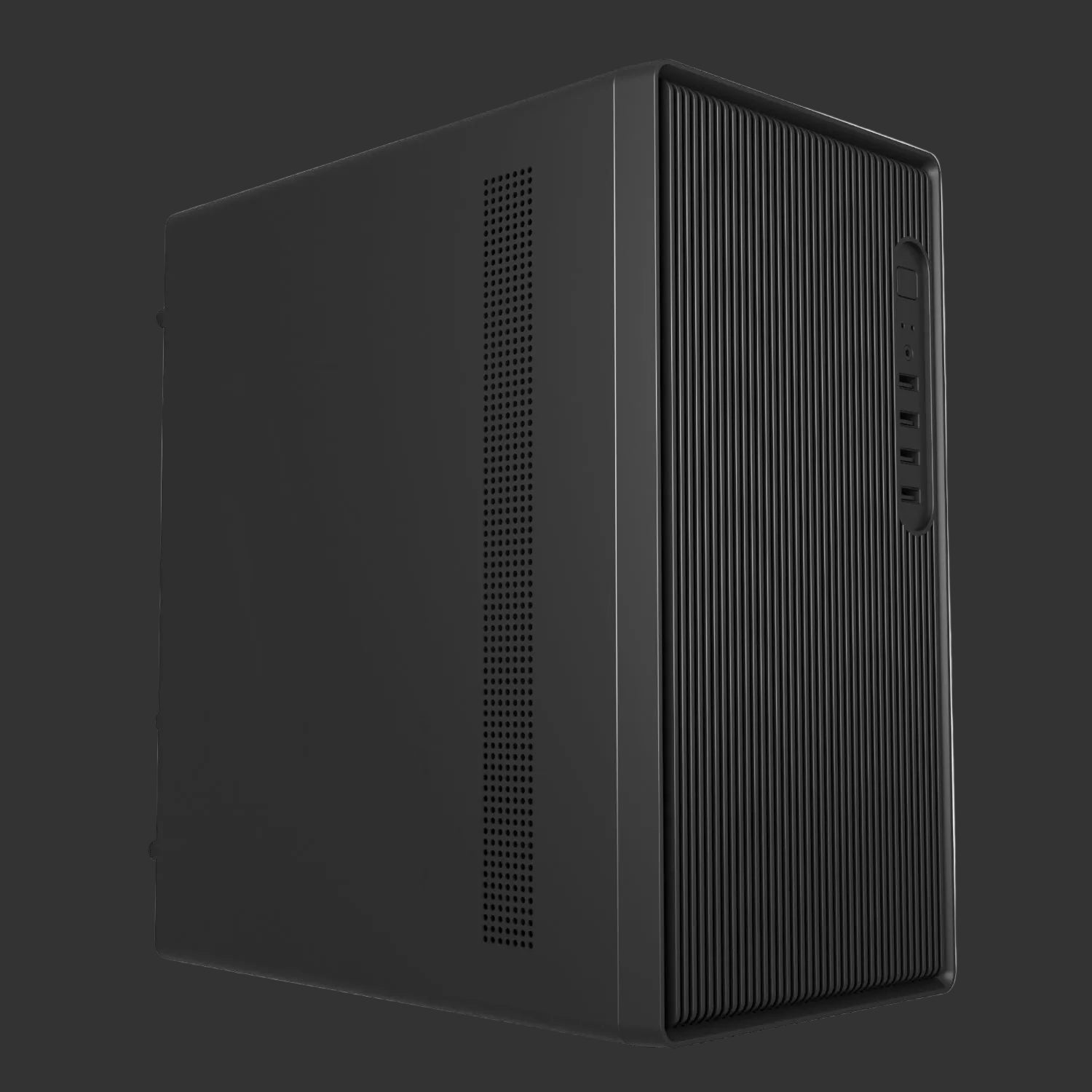 FSP S120 M-ATX Mid Tower Desktop Chassis - Black