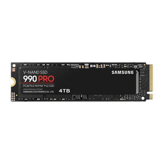 SAMSUNG MZ-V9P4T0BW 990 PRO 4 TB NVMe SSD - Read Speed up to 7450 MB/s; Write Speed to up 6900 MB/s; Random Read up to 1400000 I