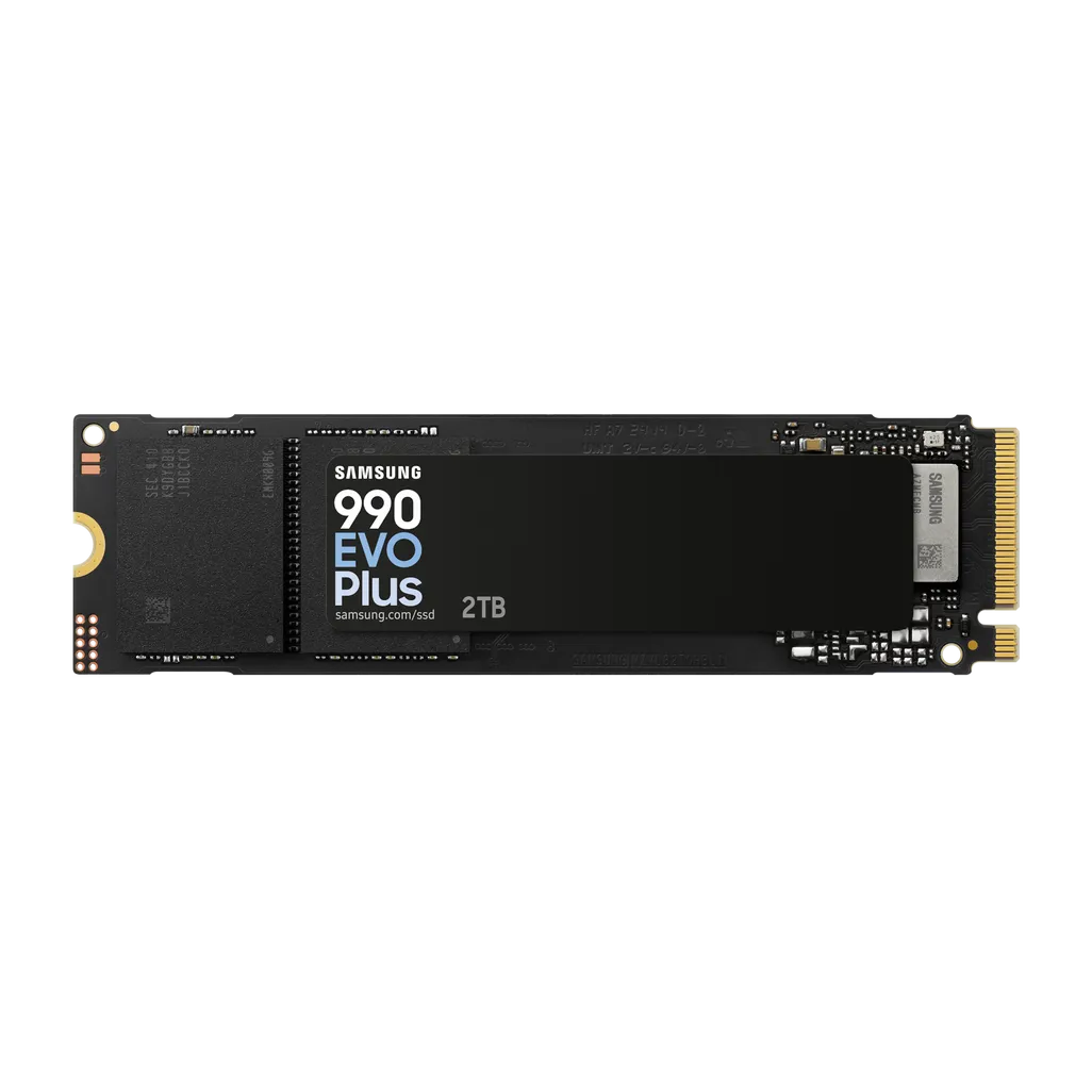 SAMSUNG MZ-V9S2T0BW 990 EVO Plus 2TB NVMe SSD - Read Speed up to 7250 MB/s; Write Speed to up 6300 MB/s; Random Read up to 1 000