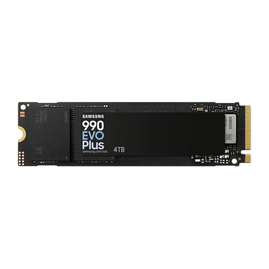 SAMSUNG MZ-V9S4T0BW 990 EVO Plus 4TB NVMe SSD - Read Speed up to 7250 MB/s; Write Speed to up 6300 MB/s; Random Read up to 1 050