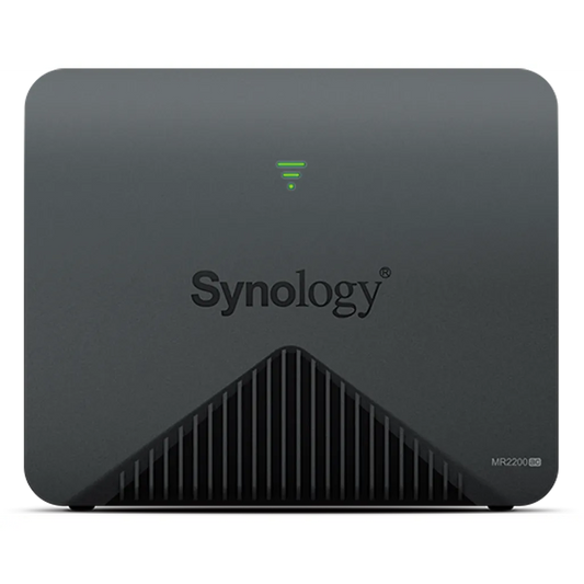 Synology Router; AC2200 Dual-Band Gigabit WiFi Router; 2x2 MIMO High-Gain Internal Antenna; 1x 1GbE LAN; 1x WAN; Mesh
