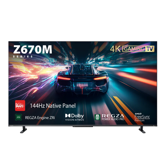 Toshiba 65Z670MN; 65''UHD; High-end 4K 144Hz; Peaking 1000nits; QD; Local Dimming; REGZA  Bass Woofer Pro