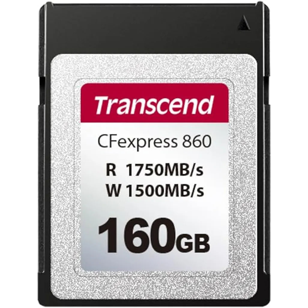 TRANSCEND 160GB CFE860 CF EXPRESS TYPE B CARD READ/WRITE up to 1750/1500 MB/s