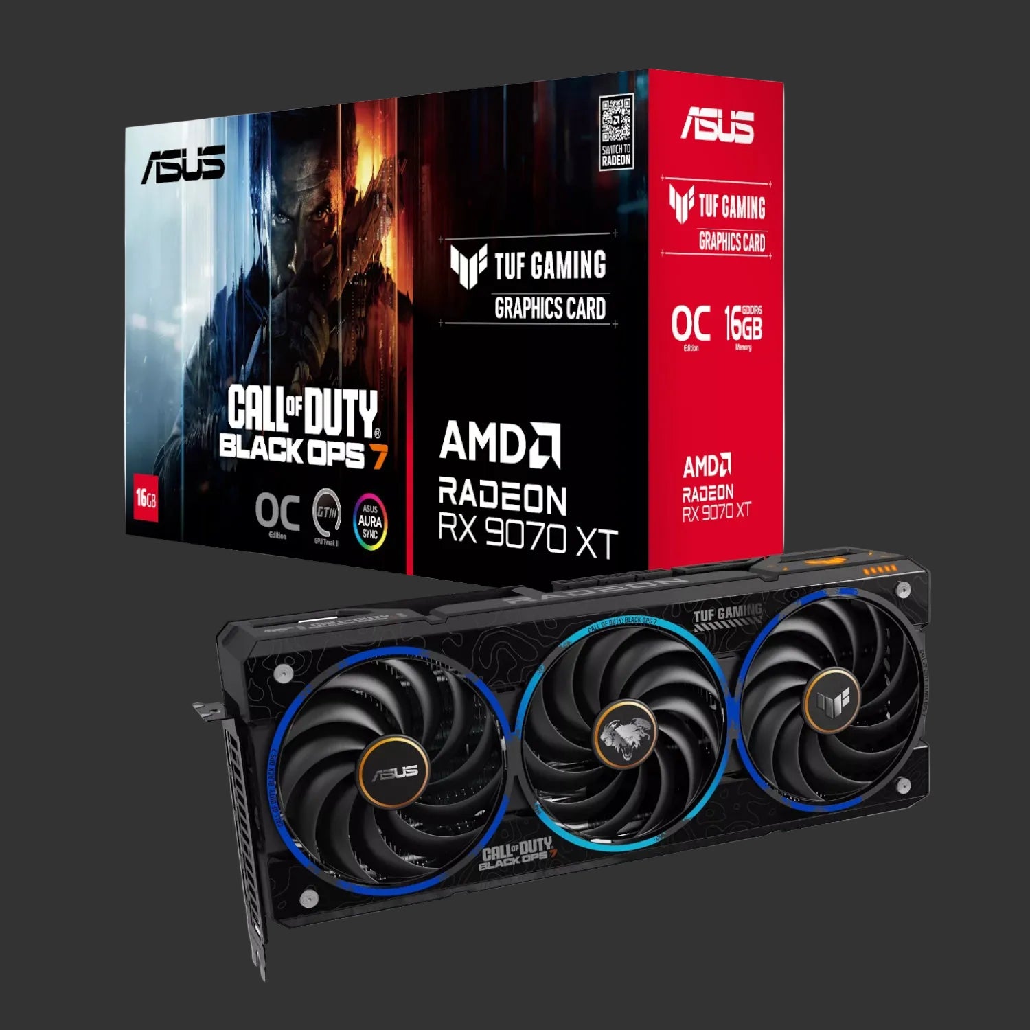 ASUS TUF Gaming Radeon™ RX 9070 XT COD BO7 Special Edition Graphics Card