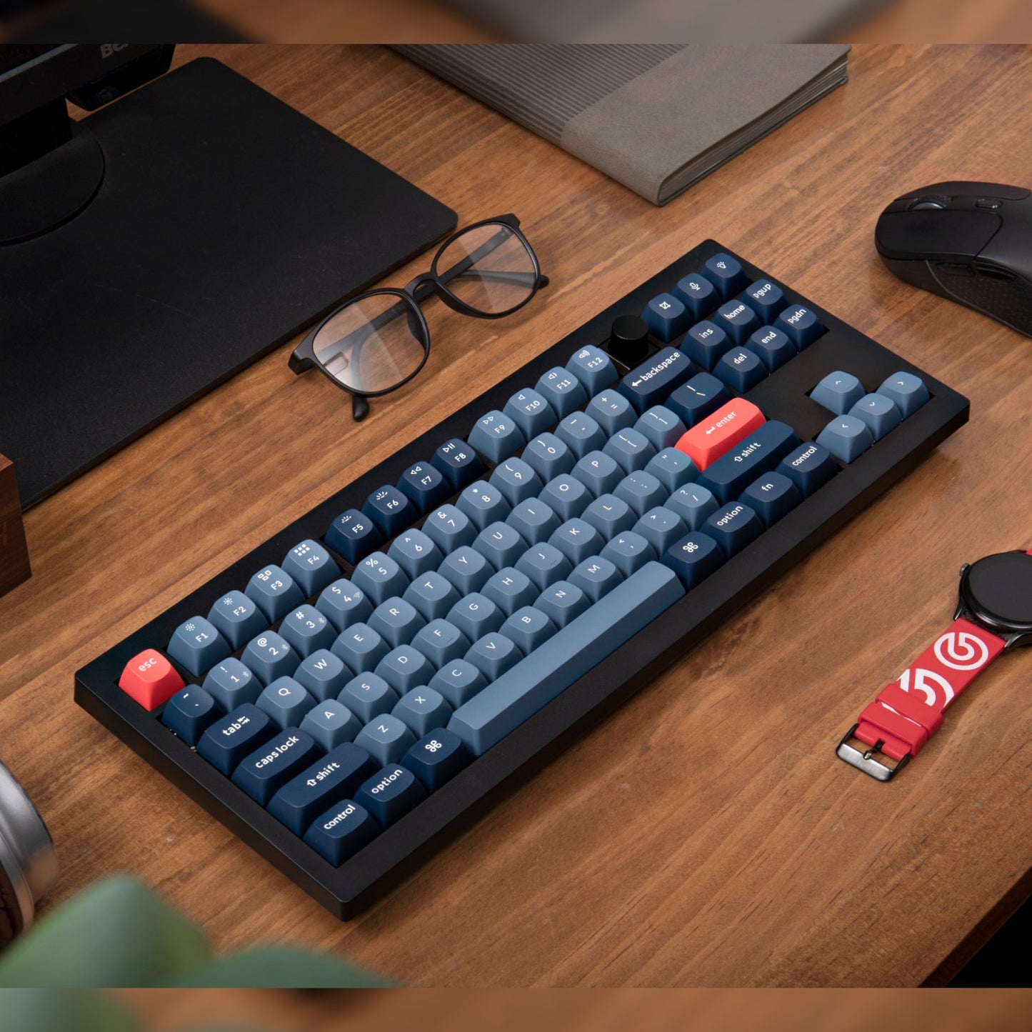 Keychron V3 Max QMK/VIA 80% Wireless Custom Mechanical Keyboard (Banana Switch) – Carbon Black