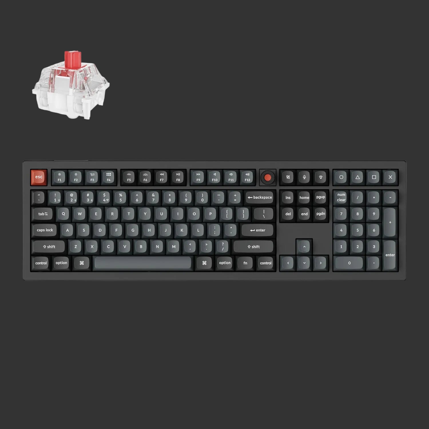 Keychron V6 Ultra 100% 8K Red Switch Hot-Swappable Gateron Jupiter RGB Wireless Keyboard
