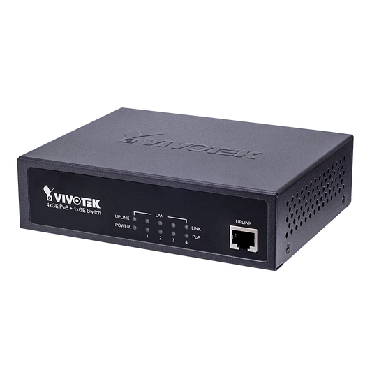 VIVOTEK Unmanaged 4xGE PoE + 1xGE Switch