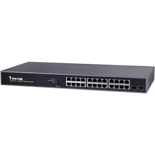 VIVOTEK Managed Websmart 24x Gigabit PoE  2x SFP; 370W