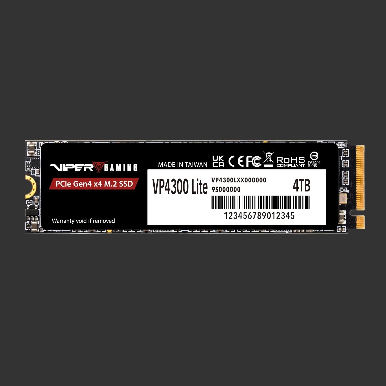 Patriot VP4300 Lite 4TB M.2 PCIe Gen 4 x4 NVMe SSD