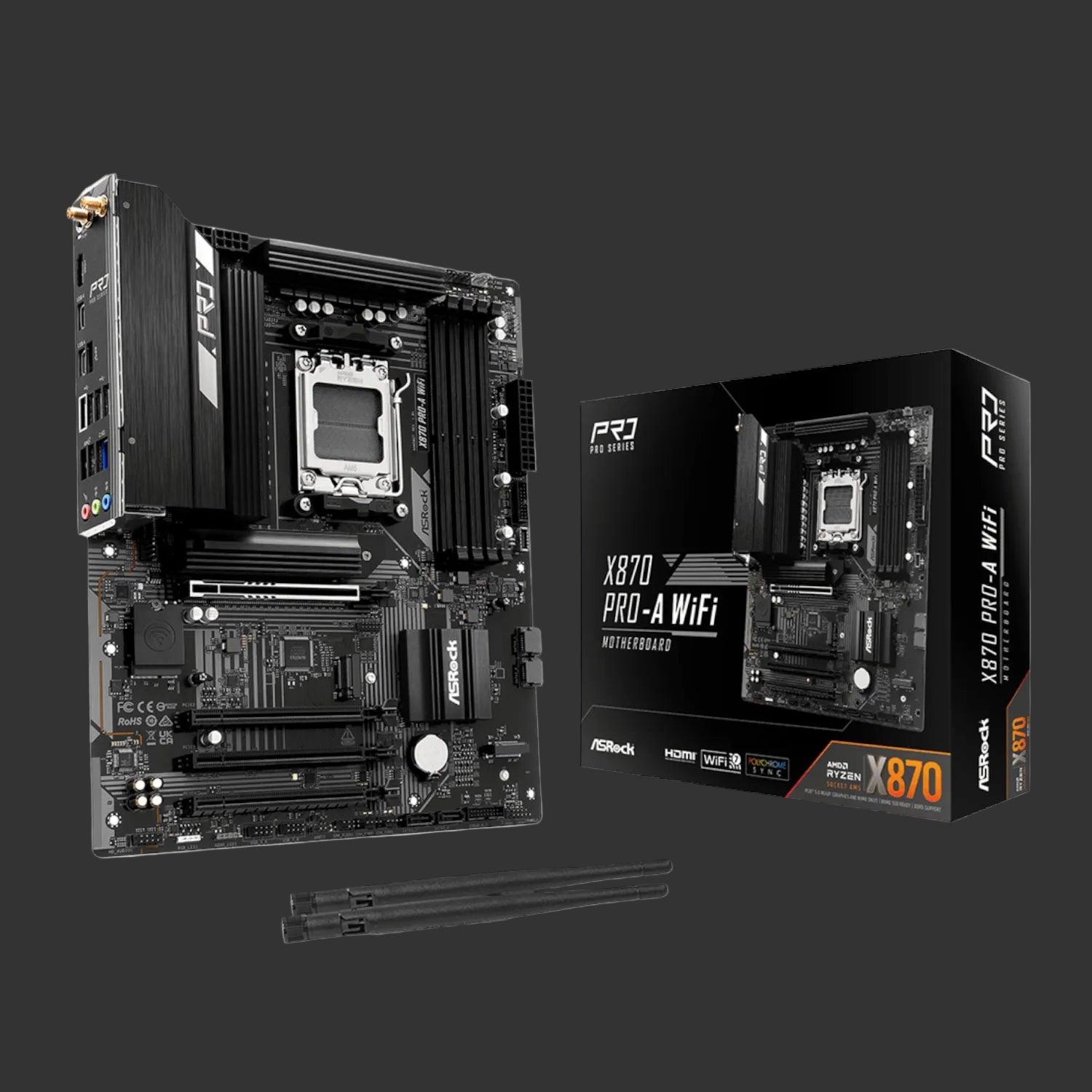 ASRock X870 A-Pro WiFi AMD AM5 ATX Gaming Motherboard