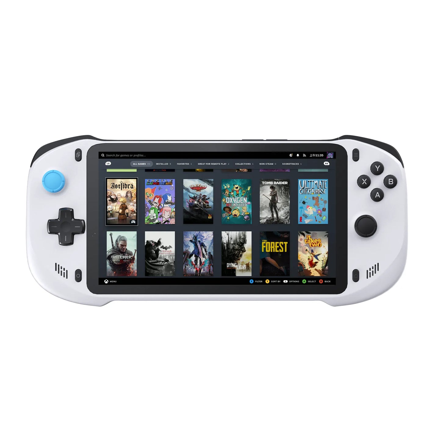 Abxylute One 64G White with Screen protector; Remote Play Client; XBOX/PS/STEAM and android OS; 7''1920*1080; Up to 8+ hours