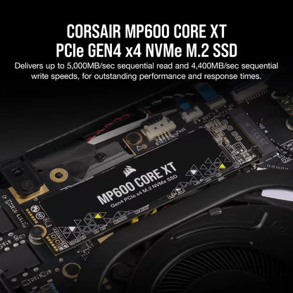 Corsair MP600 CORE XT 4TB NVMe PCIe M.2 SSD; Read Up To 5000MB/s; Write up to 4400MB/s