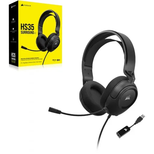 HS35 Surround v2 Carbon Gaming Headset; Universal 3.5mm connectivity; Dolby AudioÂ® 7.1 Surround Sound via USB