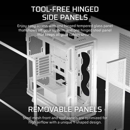 5000T Mid-Tower PC Case; White